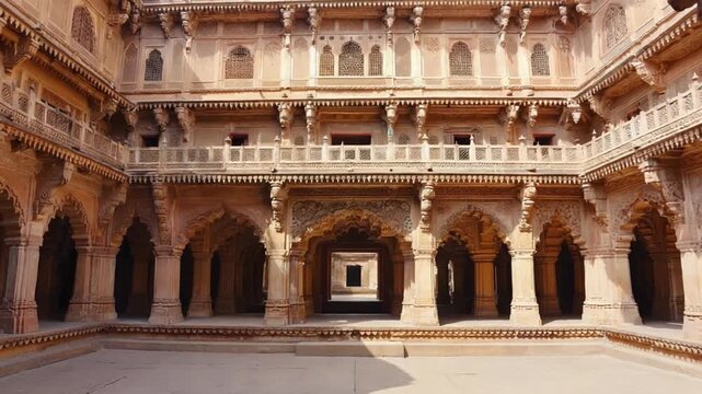 indian, man singh palace landscape video