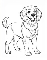 Fototapeta premium vector illustration of a dog