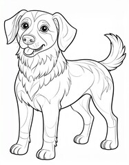 Fototapeta premium vector illustration of a dog
