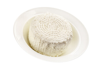 Cottage cheese fermented milk product portion size natural product tasty snack fresh delicious gourmet food background on the table rustic top view copy space keto and paleo diet