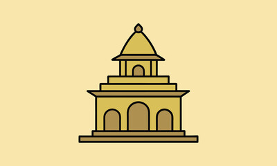 Golden Temple Illustration