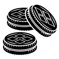 National Tim Tam Day black color design, solid white background (4).eps