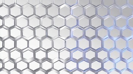 Naklejka premium Abstract hexagonal pattern with metallic sheen and gradient lighting