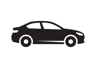 Fototapeta premium Car icon, Car solid vector