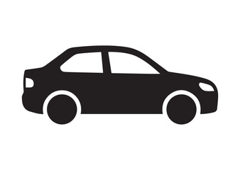 Fototapeta premium Car icon, Car solid vector
