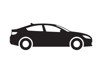 Fototapeta premium Car icon, Car solid vector