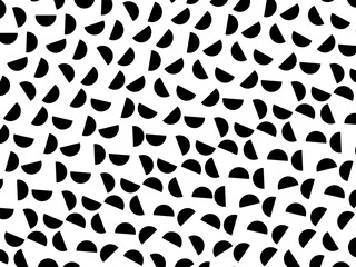 Retro black geometric pattern background, vector abstract circles, abstract art. Trendy pattern background.