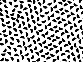 Retro black geometric pattern background, vector abstract circles, abstract art. Trendy pattern background.