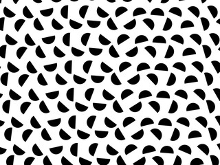 Retro black geometric pattern background, vector abstract circles, abstract art. Trendy pattern background.