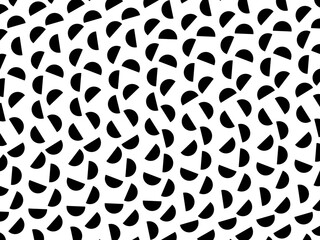 Retro black geometric pattern background, vector abstract circles, abstract art. Trendy pattern background.