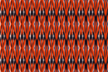 Abstract ikat pattern for seamless ethnic art in tribal and folk style. Print Aztec geometric ornament. Geometric pattern seamless color oriental.Design for fabric, carpet, wallpaper, clothing.