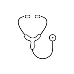 Minimal Stethoscope Icon for Medical and Healthcare Design