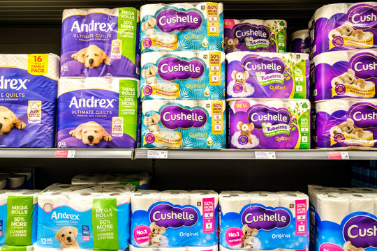 Selection Of Andrex and Cushelle Toilet Paper Or Tissue