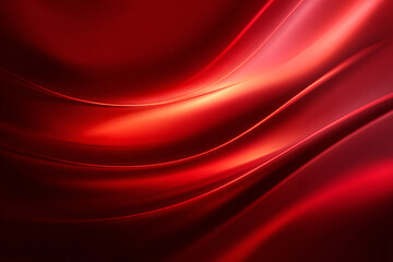 An abstract digital background of bright red and orange wavy light trails creating a dynamic, speed-like motion effect on a dark red gradient.