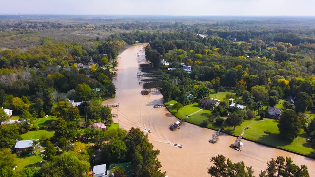 The vast delta of the Paran&aacute; River. Argentina.   