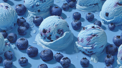 ice cream ball blueberry wallpaper