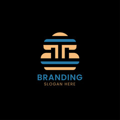 Letter T cloud business logo