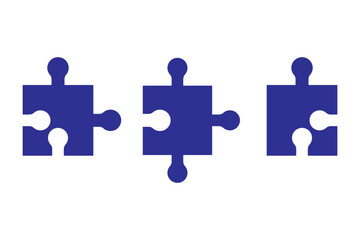 puzzle pieces connection icon sign vector