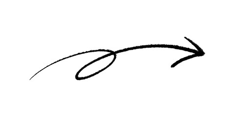 手書きのくるくる矢印