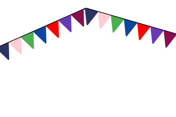 Fototapeta premium Colorful Bunting Banner Party Decoration