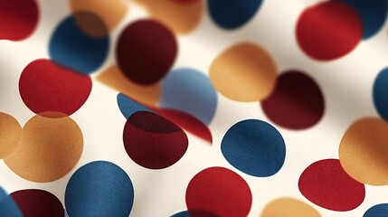 Abstract confetti circles pattern celebrating joyful event