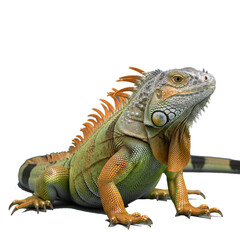 Fototapeta premium iguana isolated on transparent background