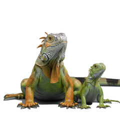 Obraz premium iguana isolated on transparent background