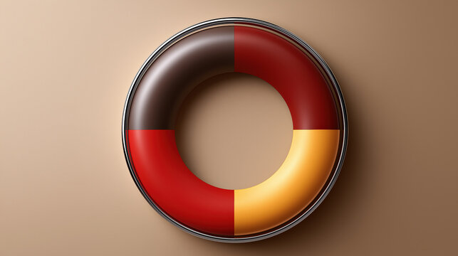 circular infographic donut chart 3d ring diagram business analytics and data visualization