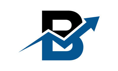 Letter B Financial Logo	
