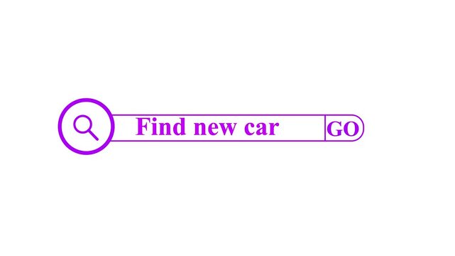 find new car button on search toolbar 4k