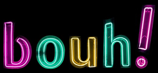 bouh! néons tricolores