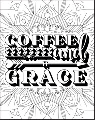 Bible Verse Coloring Page for Adults. Holy Christian Bible Quote Coloring Page.