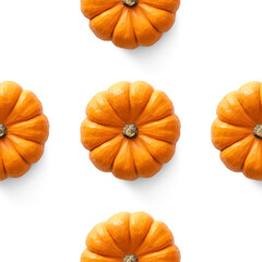 Orange Pumpkin Seamless Pattern