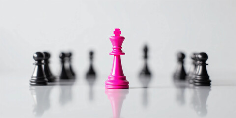 3D Minimalist Network Concept with One Central Figure Connected to Surrounding Nodes Representing Leadership, Communication, and Influence