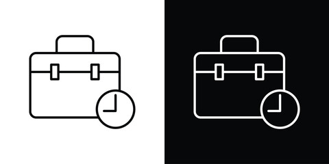 Work experience icon - Line Style. symbol template design