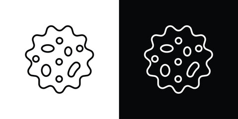 White blood cell icon - Line Style. symbol template design
