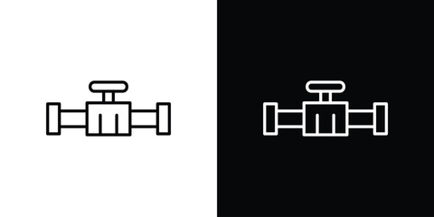 Valve icon - Line Style. symbol template design