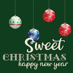 Santa Claus flies on Christmas Eve in the night sky with