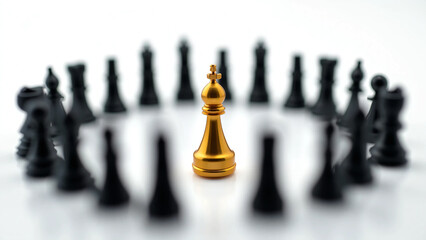 3D Minimalist Network Concept with One Central Figure Connected to Surrounding Nodes Representing Leadership, Communication, and Influence