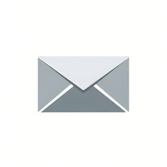 A simple, flat illustration of a closed, gray envelope, commonly used for sending letters and messages.