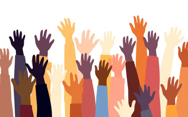 PNG Hands rising backgrounds people celebration.