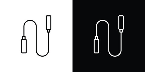 Jump rope icon - Line Style. symbol template design © Abstractor