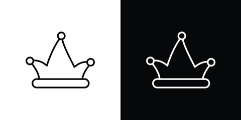 Joker hat icon - Line Style. symbol template design