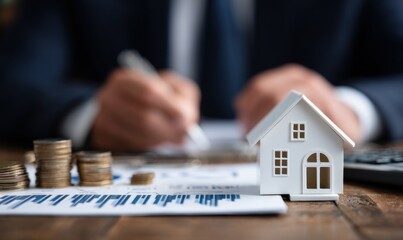 Financial planning for home purchase with savings and documents
