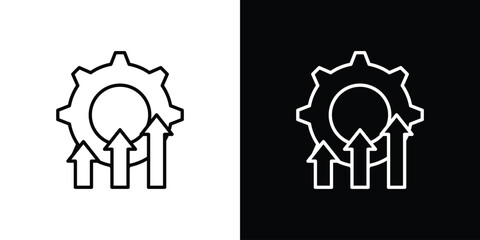 Improvement icon - Line Style. symbol template design