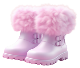 PNG Fluffy boots footwear shoe clothing.