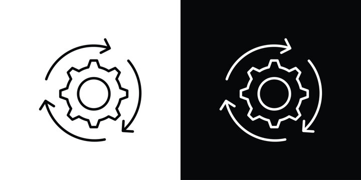 Implementation icon - Line Style. symbol template design