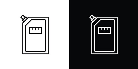 Doy - Line Style. symbol template design pouch icon - Line Style. symbol template design