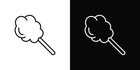 Cotton Candy icon - Line Style. symbol template design