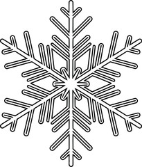 Snowflake winter snow ice crystal frozen frost cold season christmas holiday design